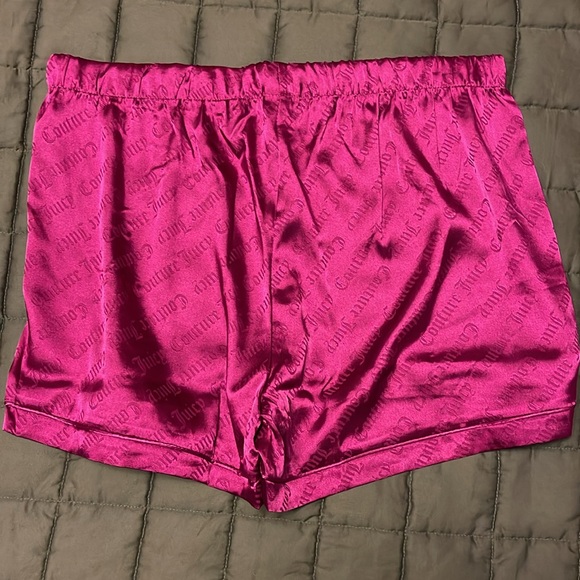 NWT Juicy Couture Sleep set Short sleeve button up wMatching shorts silky-feel - Picture 4 of 6